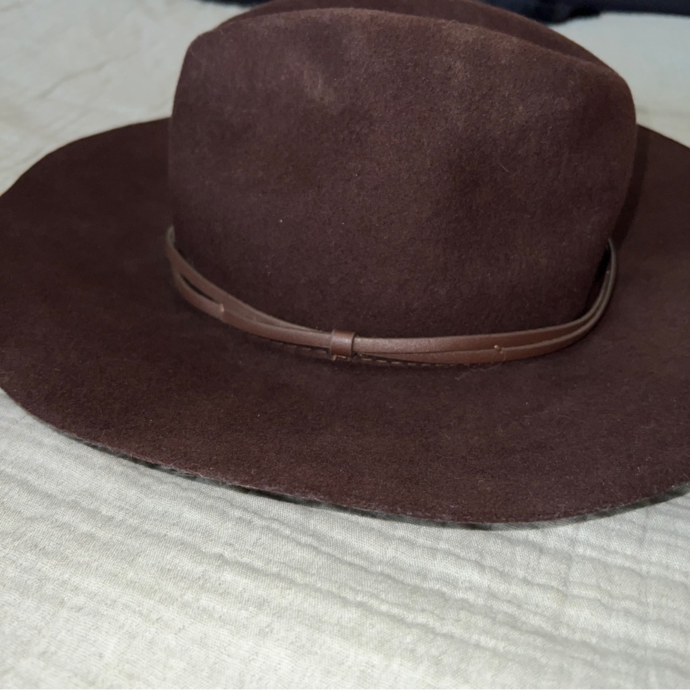 UO Urban Outfitters Boho Chocolate Brown Wool Hipster Hat - Picture 10 of 10